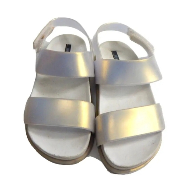 Mini Melissa Cosmic Metallic Pearl Sandals - Picture 1 of 5